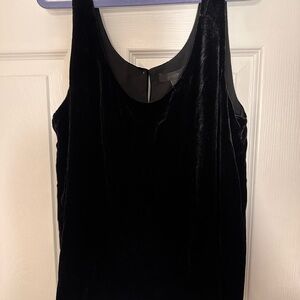 J. Crew Black Velvet Tank Top BNWT
